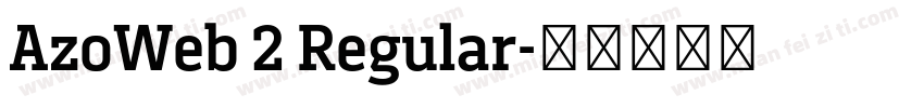 AzoWeb 2 Regular字体转换
